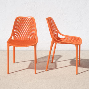 Orange outdoor online chairs